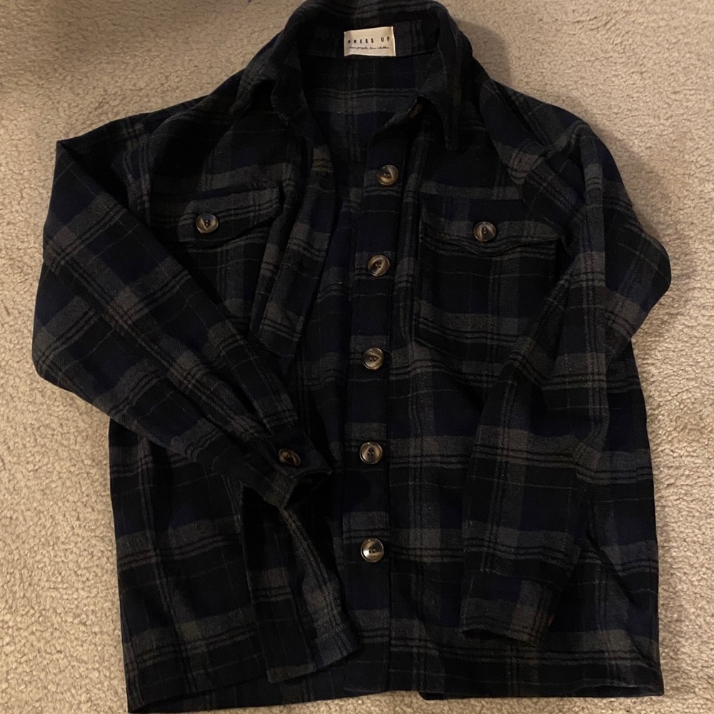 Plaid Button-Up Shirt from Dress Up size S
